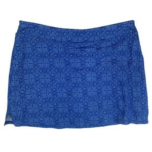 Tranquility by Colorado Clothing Blue Medallion Print Skirt XL Polyester Spandex